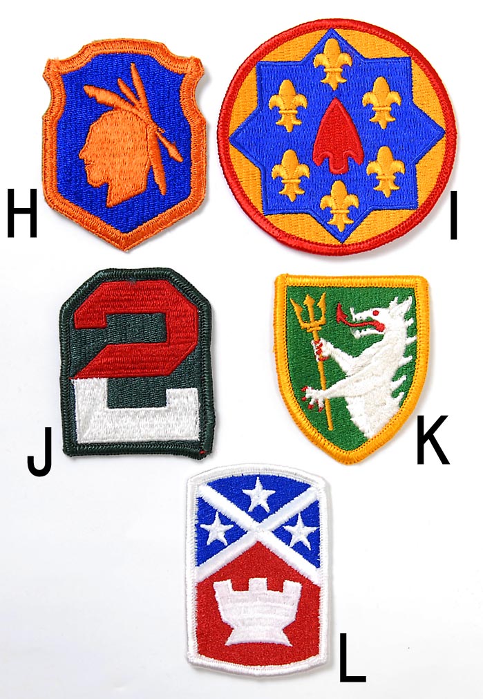 アメリカ軍 ミリタリー カラー部隊章ワッペン 新品 BRANCH-CN3-