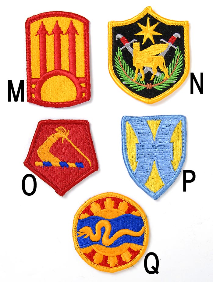 アメリカ軍 ミリタリー カラー部隊章ワッペン 新品 BRANCH-CN3-