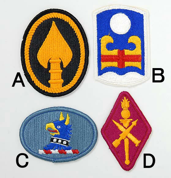 アメリカ軍 ミリタリー カラー部隊章ワッペン 新品 BRANCH-CN4A-