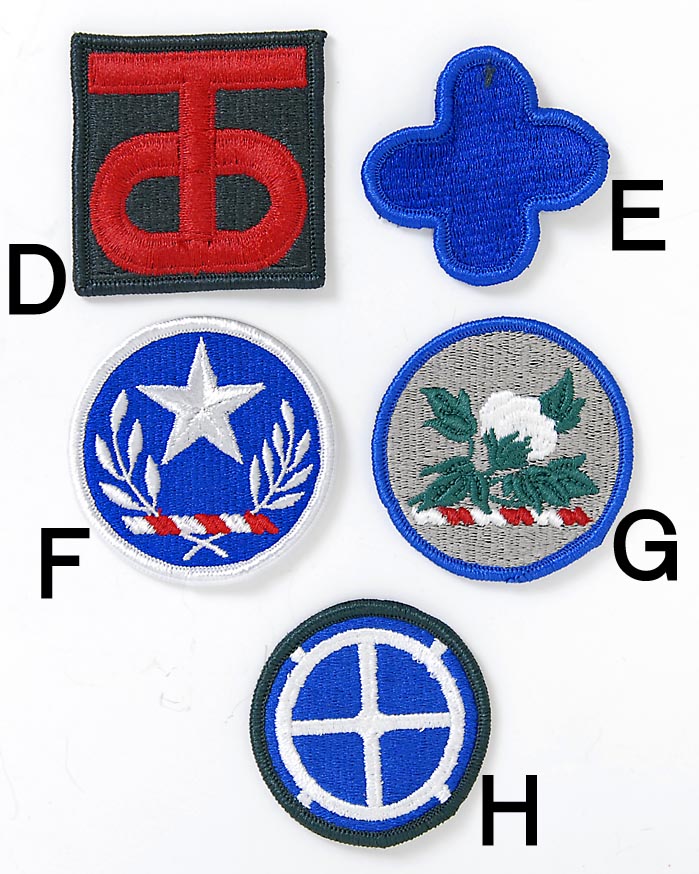 アメリカ軍 ミリタリー カラー部隊章ワッペン 新品 BRANCH-CN5A-