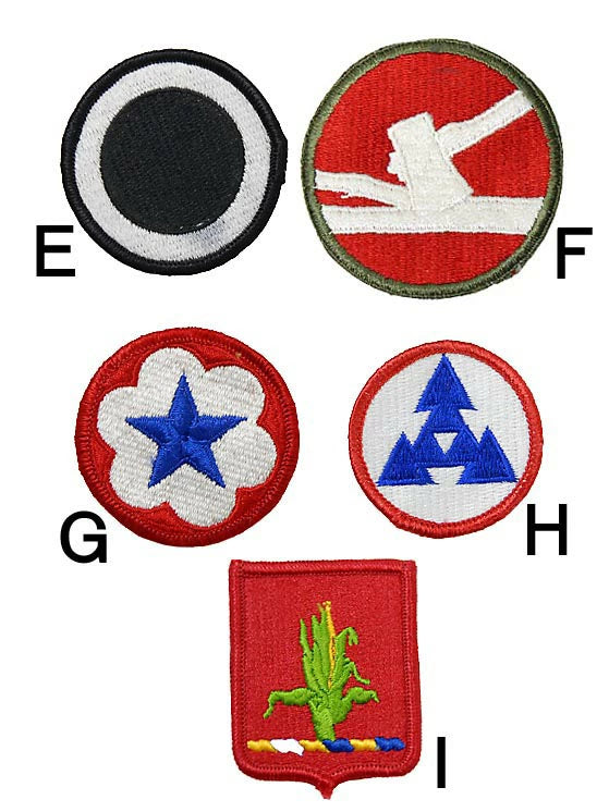 アメリカ軍 ミリタリー カラー部隊章ワッペン 新品 BRANCH-CN6-