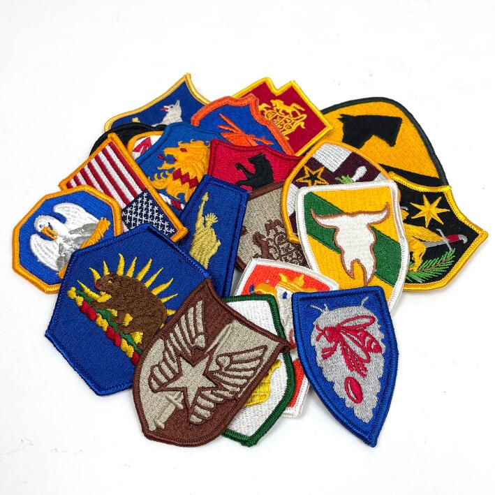 【20枚セット】アメリカ軍 キャラクター カラー部隊章 ミリタリーワッペン 新品 BRANCH-CN-SP20-