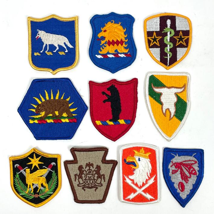 【20枚セット】アメリカ軍 キャラクター カラー部隊章 ミリタリーワッペン 新品 BRANCH-CN-SP20-