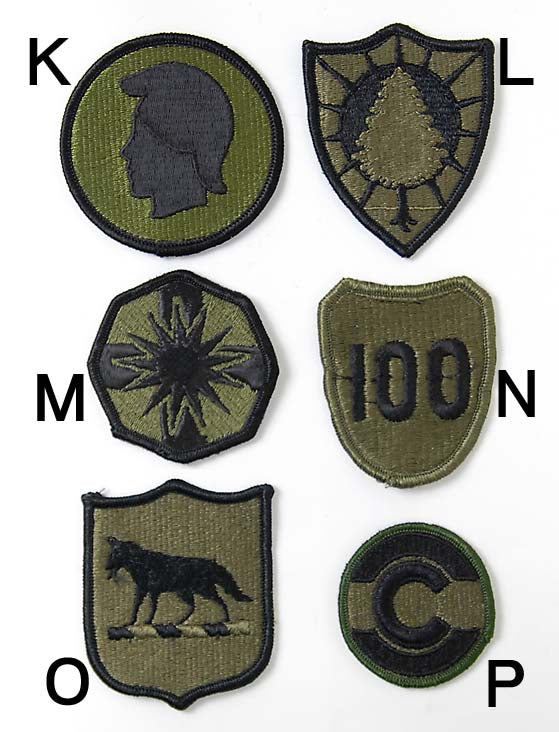 アメリカ軍 ミリタリー OD 部隊章ワッペン 新品 BRANCH-GN4A-
