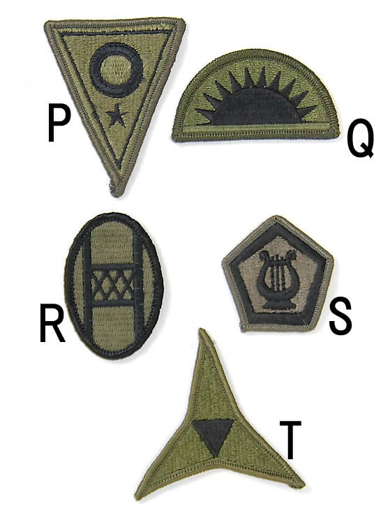 アメリカ軍 ミリタリー OD 部隊章ワッペン 新品 BRANCH-GN5-
