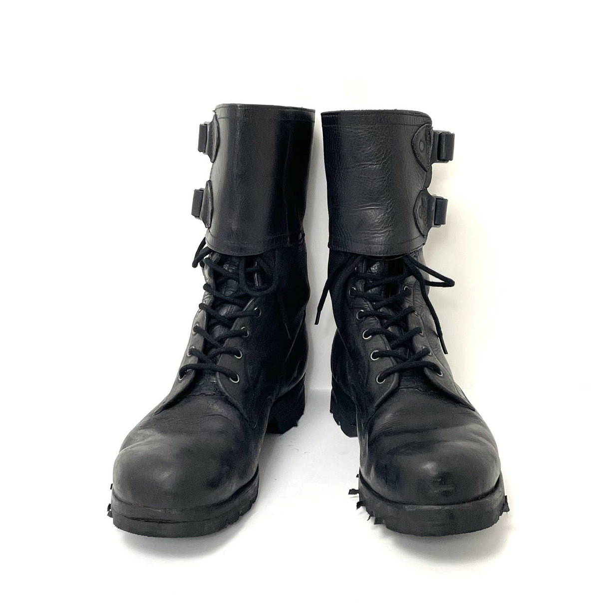 チェコ軍 ブラック M60 レザー コンバットブーツ USED 159U