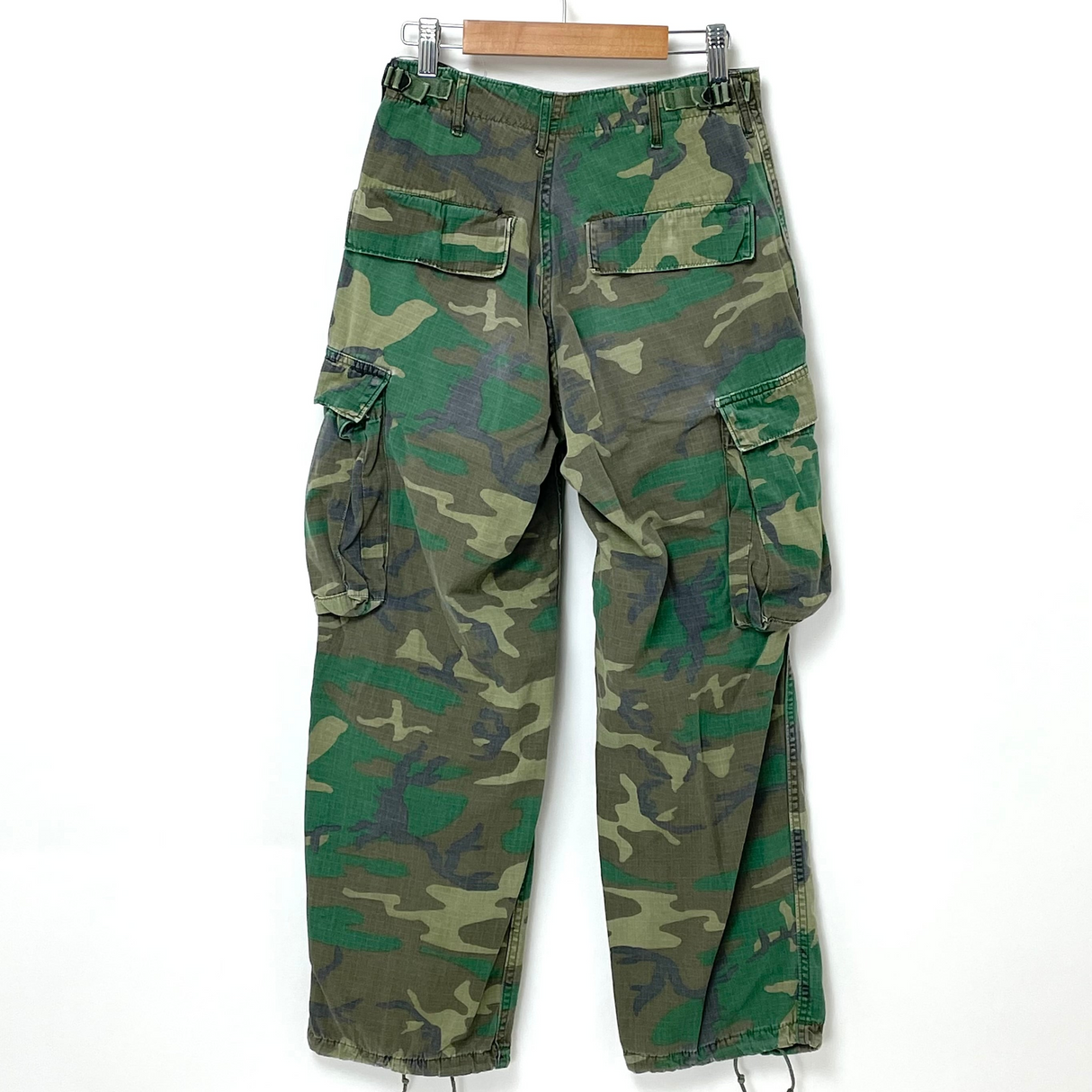 1975年製 アメリカ軍 U.S.ARMY ERDL リーフカモ リップストップ ジャングルファティーグパンツ 4thモデル XS/Sサイズ(W69cm/L69cm)【FB-PT-ML0013B=】