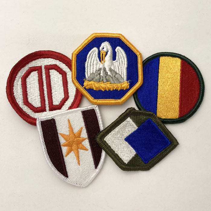 【5枚セット】アメリカ軍 カラー 部隊章ワッペン 新品 COLOR5-A-