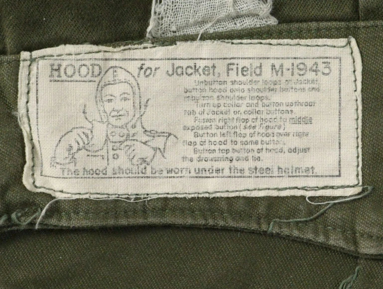 アメリカ軍 ビンテージ M-1943 フィールドジャケット用フード USED 43HOOD-