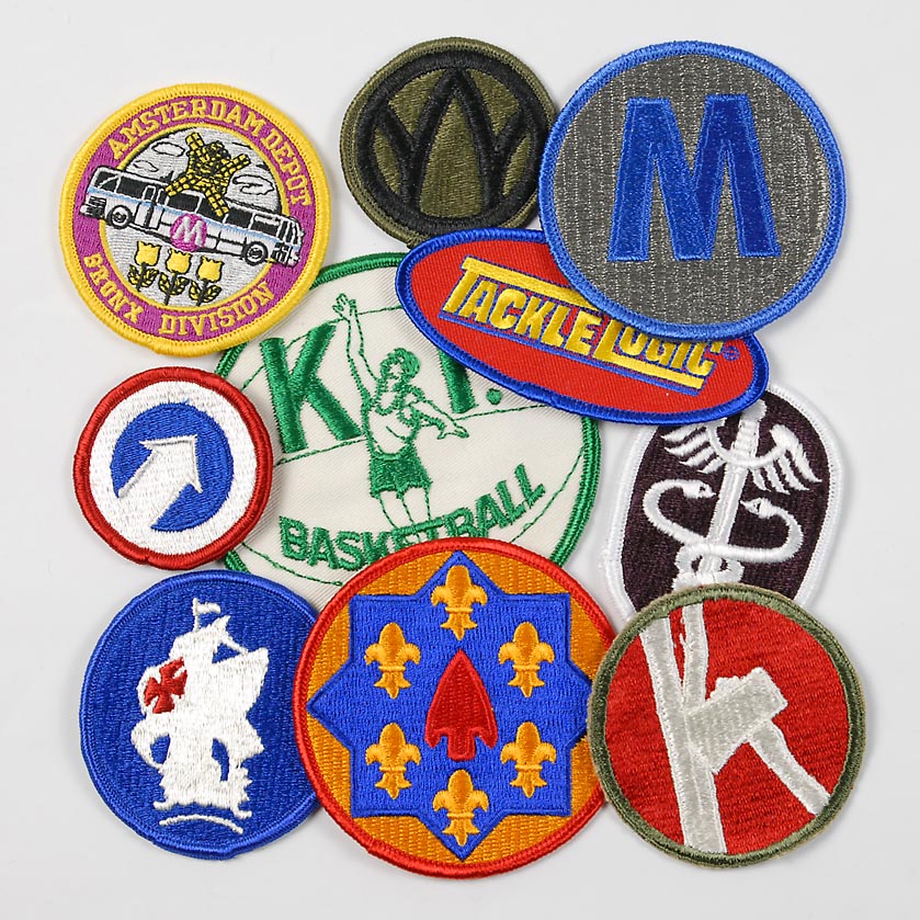 【激安10枚セット】ビンテージ サークル 丸型 アソートワッペン CPMA10-