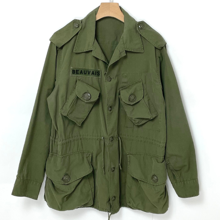 カナダ軍 OG-107 ライトウェイト MK2 コンバットジャケット ワッペン付 USED E12UW=