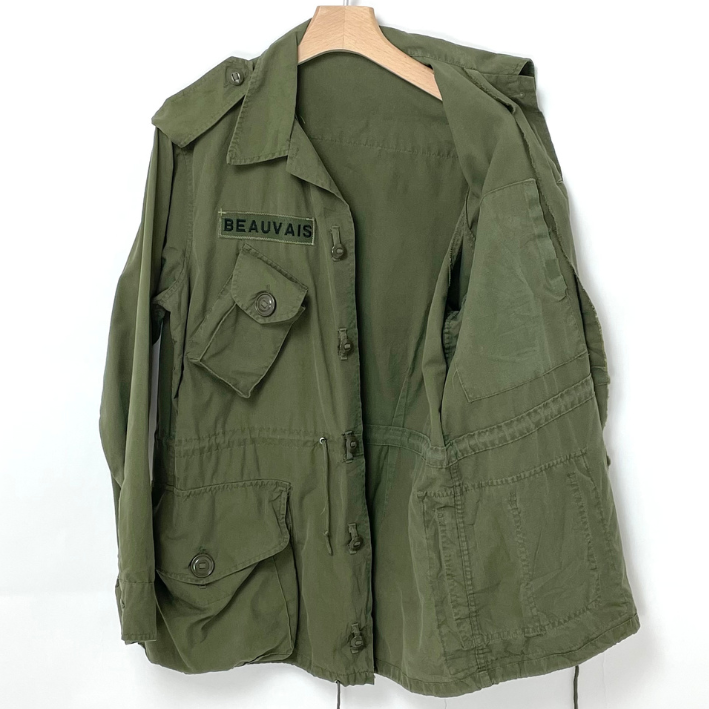 カナダ軍 OG-107 ライトウェイト MK2 コンバットジャケット ワッペン付 USED E12UW=