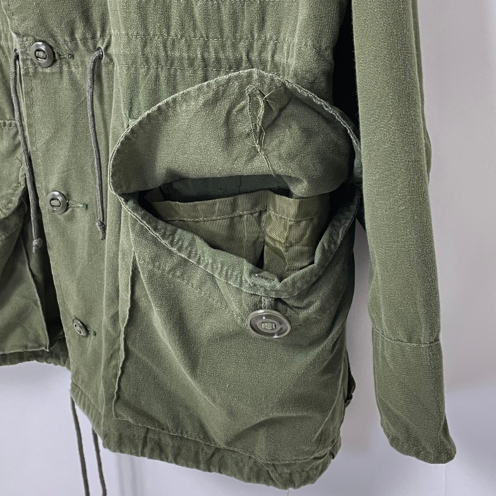 カナダ軍 OG-107 ライトウェイト MK2 コンバットジャケット ワッペン付 USED E12UW=