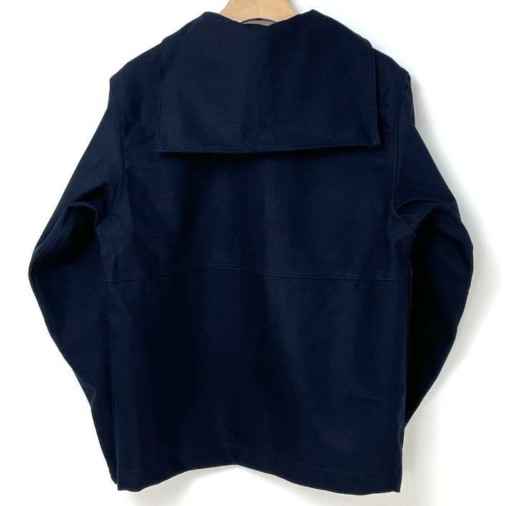 イタリア海軍 NAVY ダークネイビー セーラーシャツ 新品 E46N=