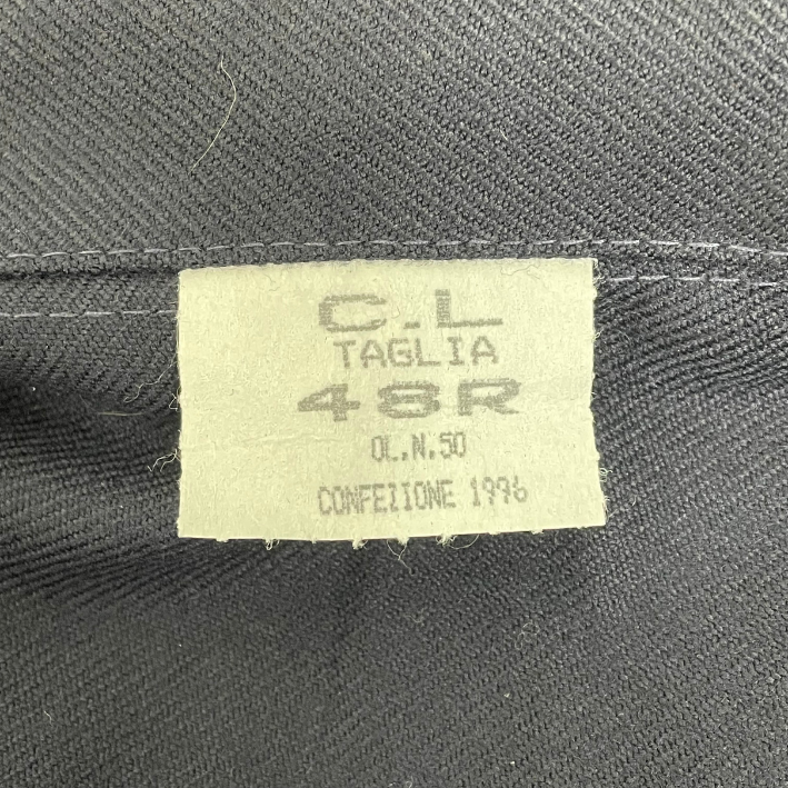 イタリア海軍 NAVY ダークネイビー セーラーシャツ 新品 E46N=