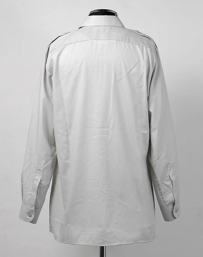 オーストリア軍 グレー 長袖ドレスシャツ 新品 E81N-