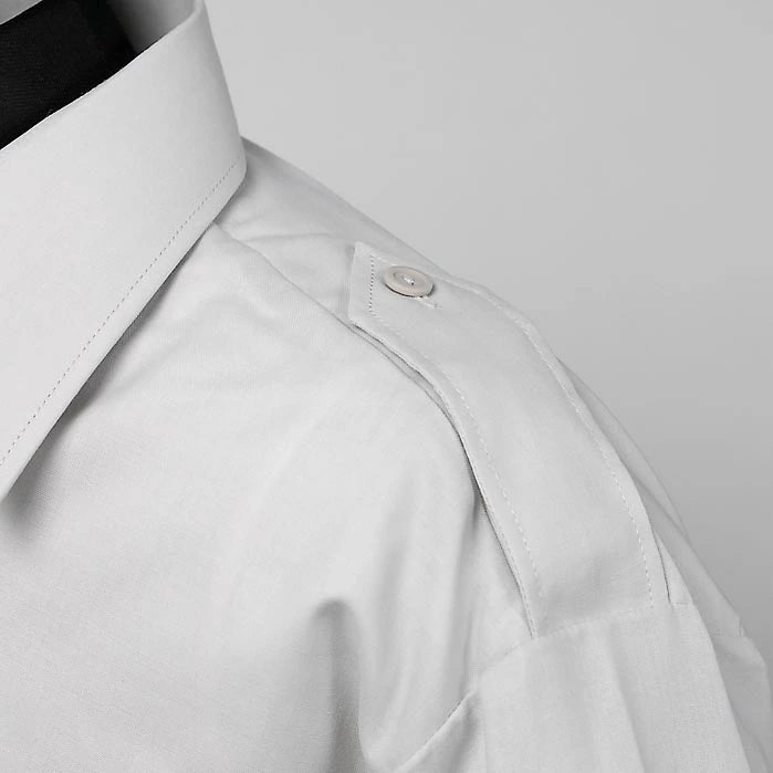 オーストリア軍 グレー 長袖ドレスシャツ 新品 E81N-