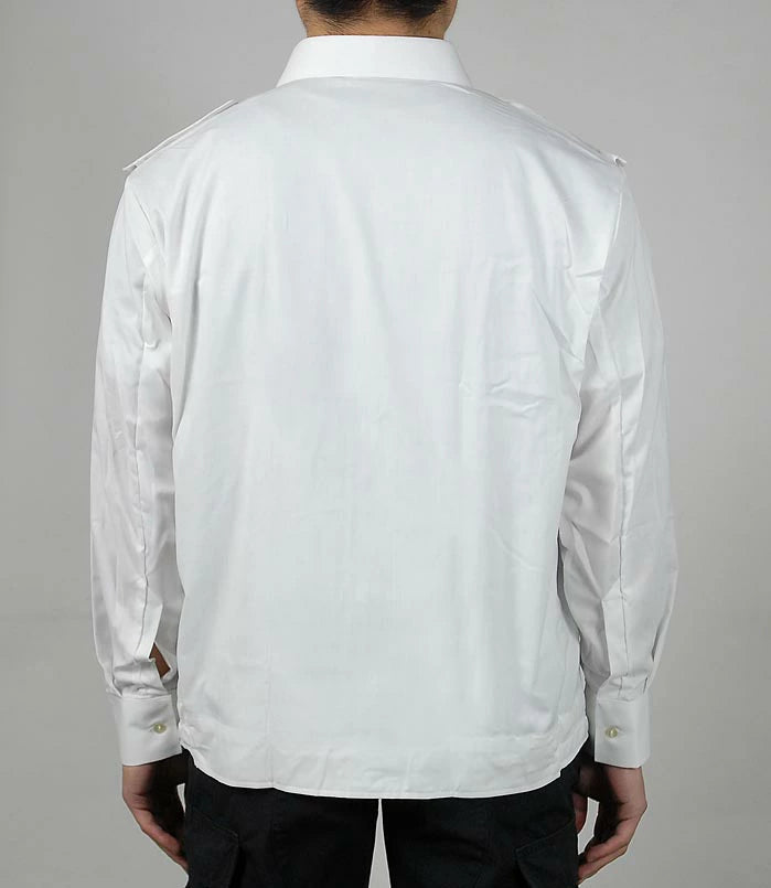 チェコ軍 ホワイト ワークシャツ 刺繍入 新品 E99NS=