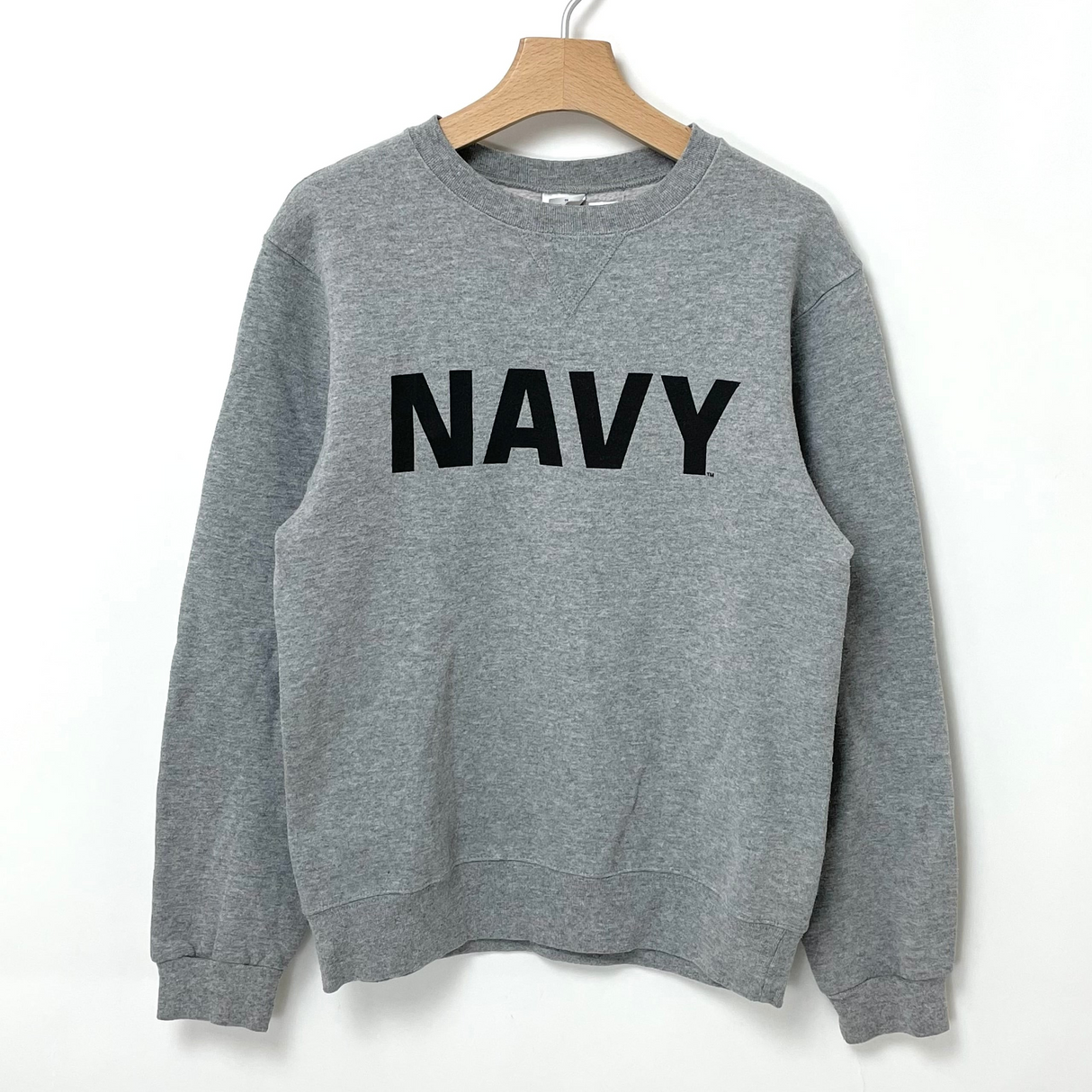アメリカ海軍 U.S.NAVY グレー スウェットシャツ【FB-SS-ML0007B=】