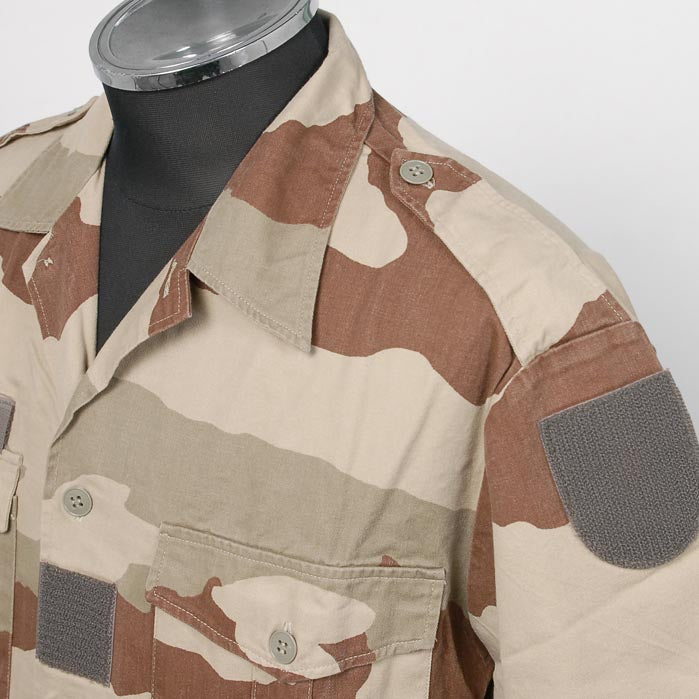 フランス軍 デザートカモ 半袖チャドシャツ USED F14DU-