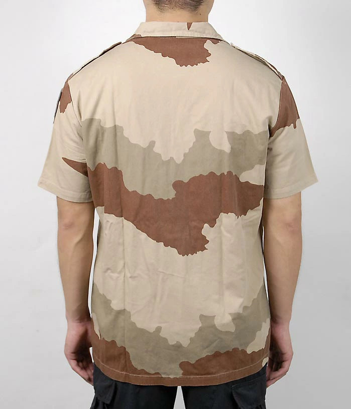 フランス軍 デザートカモ 半袖チャドシャツ USED F14DU-