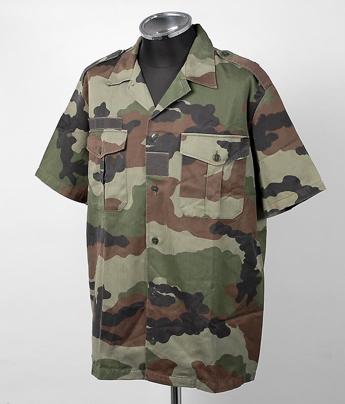 フランス軍 CCE カモフラージュ HBT 半袖チャドシャツ 新品 F14N-