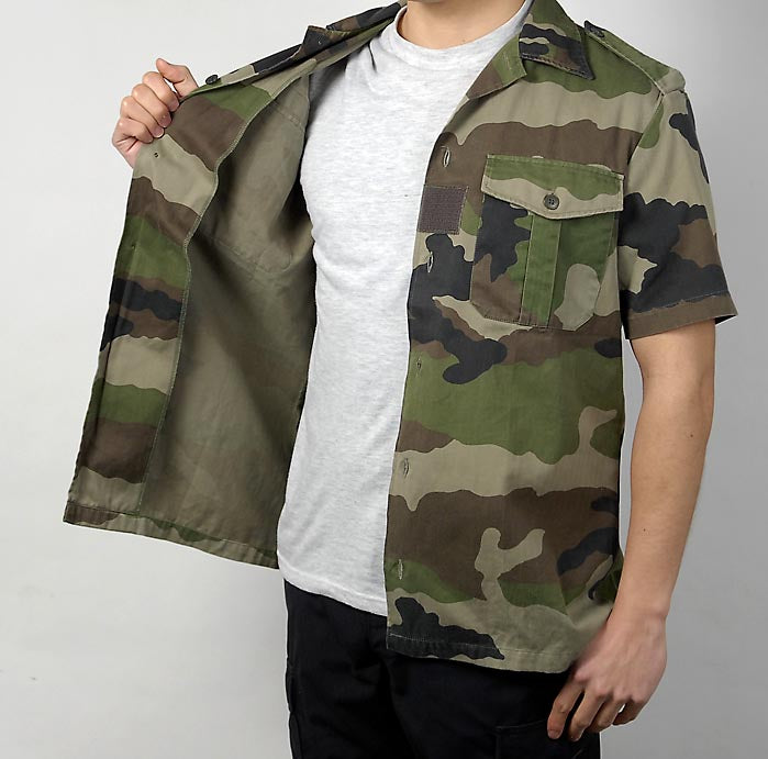 フランス軍 CCE カモフラージュ HBT 半袖チャドシャツ 新品 F14N-