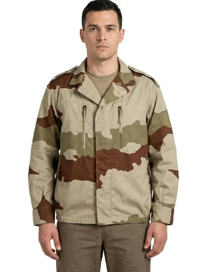 (10/10まで特価)フランス軍 F-1 デザートカモ HBT フィールドジャケット(新品)F21DN-HBT=