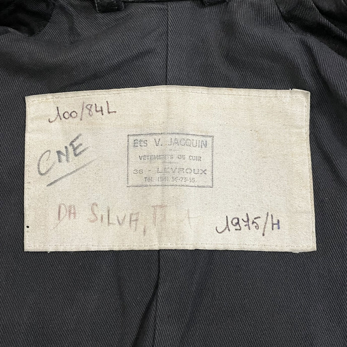 フランス軍 ビンテージ モーターサイクル レザージャケット(USED)デザインA F47UA