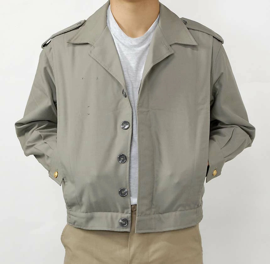 フランス空軍 ベージュグレー ショートウィンドジャケット 新品 F48N=