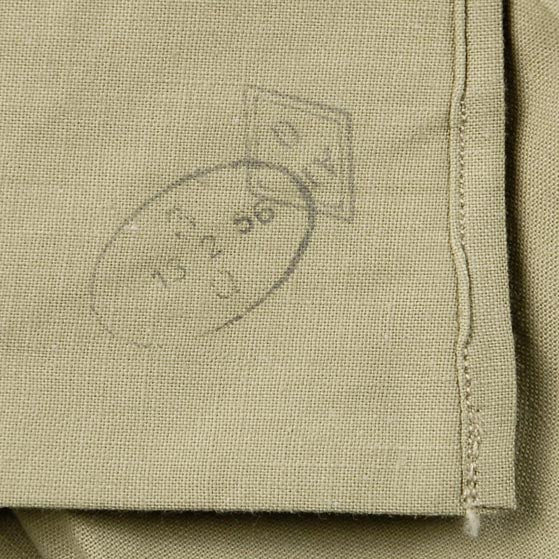 【レディース特価】フランス軍 ベージュ ビンテージ レディース M-47 チノシャツ 新品 F49LN-