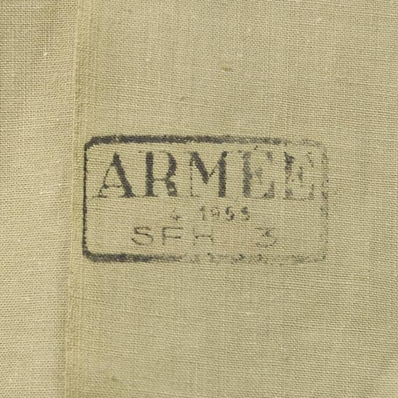 【レディース特価】フランス軍 ベージュ ビンテージ レディース M-47 チノシャツ 新品 F49LN-