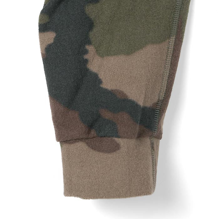 ビッグ特価、フランス軍 CCE カモフラージュ ハーフジップ フリースシャツ 新品 F56N-SB=