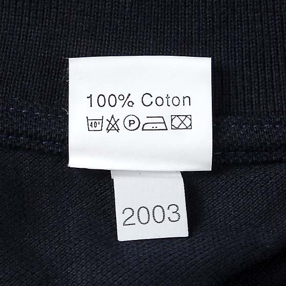 フランス自治体警察 POLICE MUNICIPALE ブラック コットン ポロシャツ 新品 F95N=