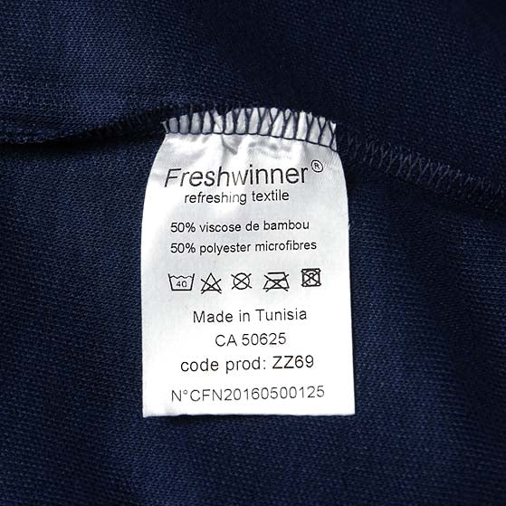 フランス自治体警察 POLICE MUNICIPALE ネイビー ハーフジップ ポロシャツ 新品 F98N-