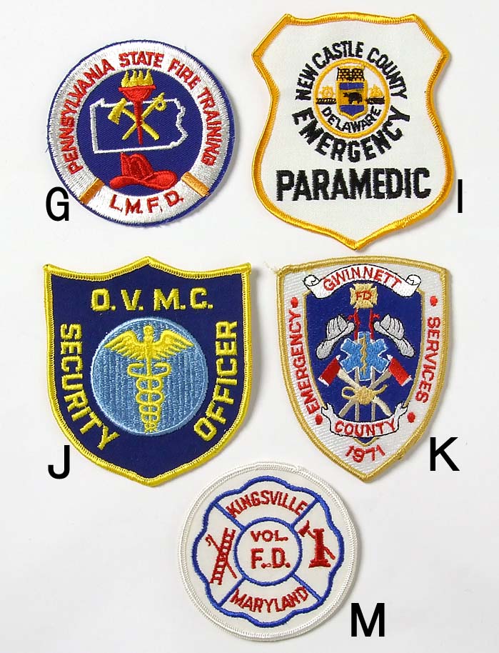アメリカ消防 Fire Dept. ビンテージワッペン 新品 FD1-