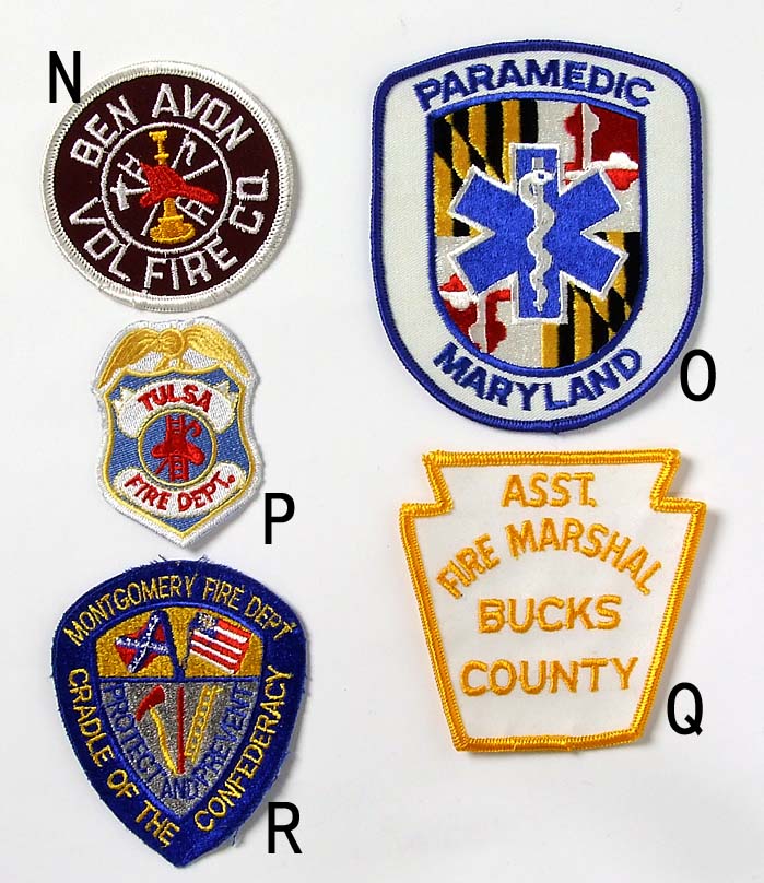 アメリカ消防 Fire Dept. ビンテージワッペン 新品 FD1-