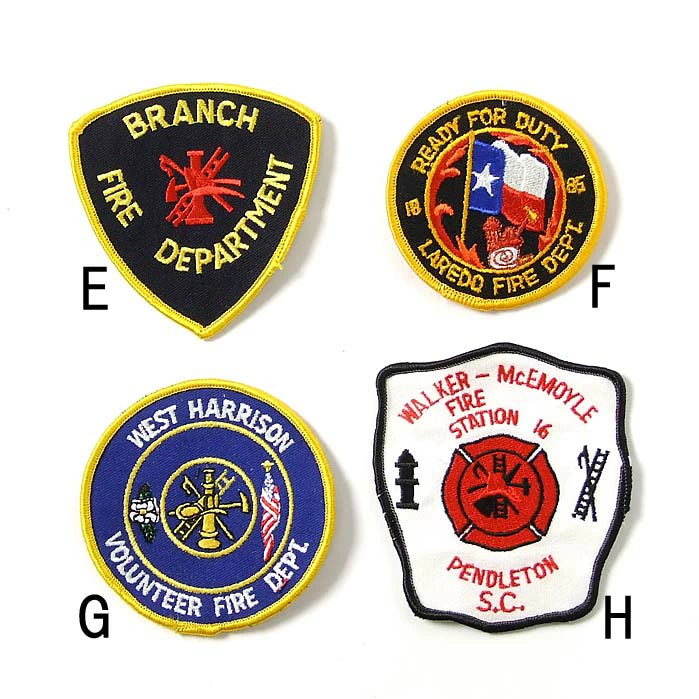 アメリカ消防 Fire Dept. ビンテージワッペン 新品 FD2-
