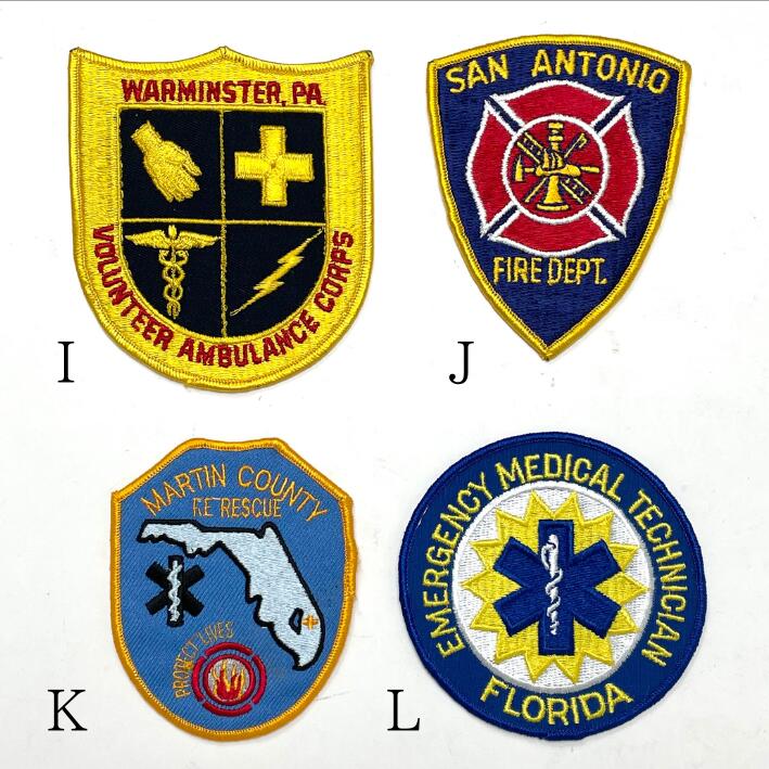 アメリカ消防 Fire Dept. ビンテージワッペン 新品 FD2-