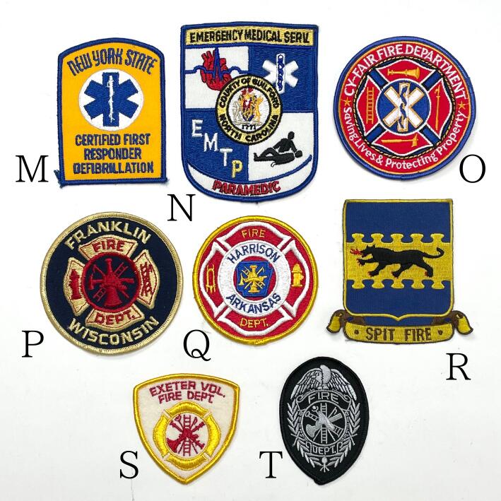 アメリカ消防 Fire Dept. ビンテージワッペン 新品 FD2-