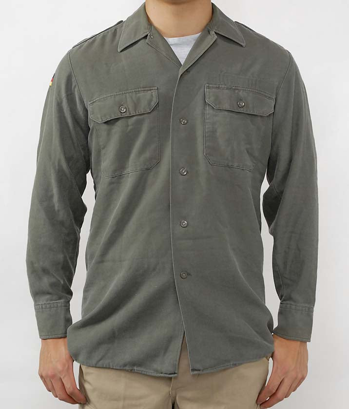 ドイツ軍 OD フィールドシャツ USED G12U-