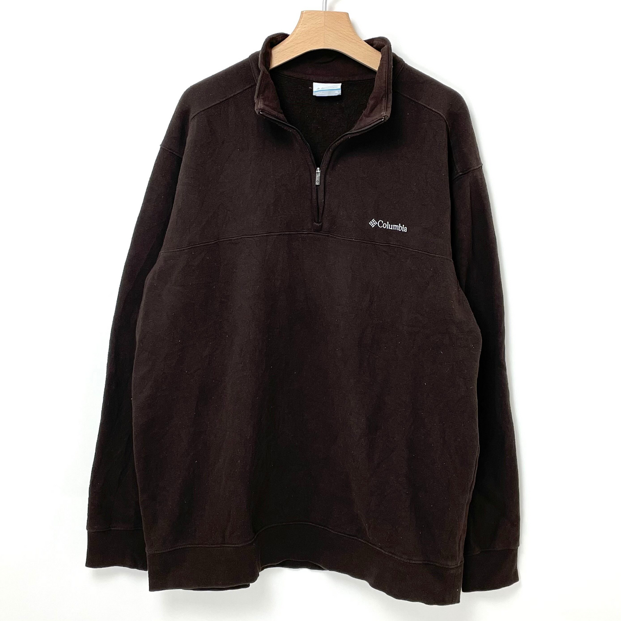 Columbia/コロンビア ブラウン ハーフジップ プルオーバースウェットシャツ XLサイズ【FB-SS-0012B】