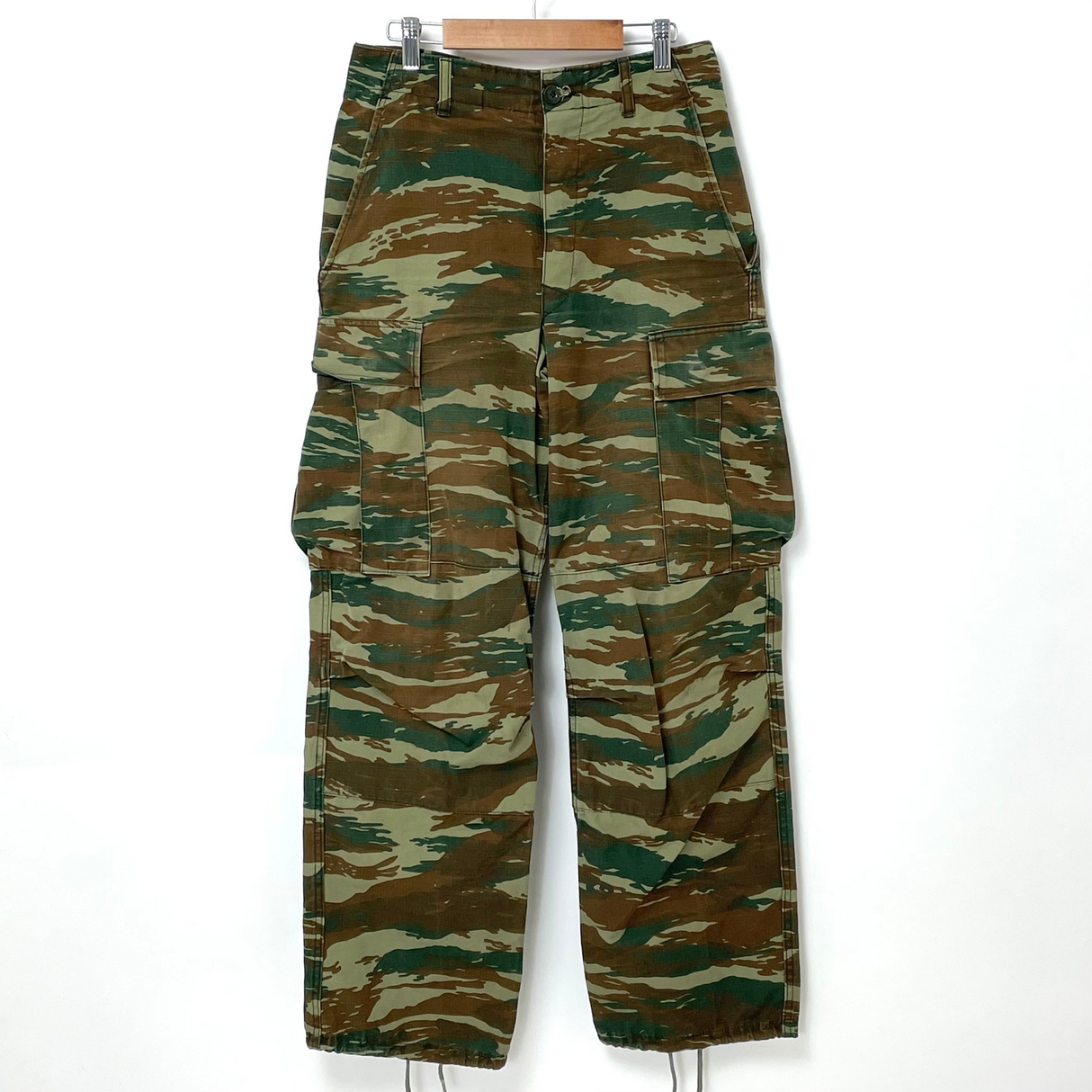 ギリシャ軍 リザードカモ リップストップ BDU カーゴパンツ XXSサイズ(W74cm/L75cm)【FB-PT-ML0007B=】