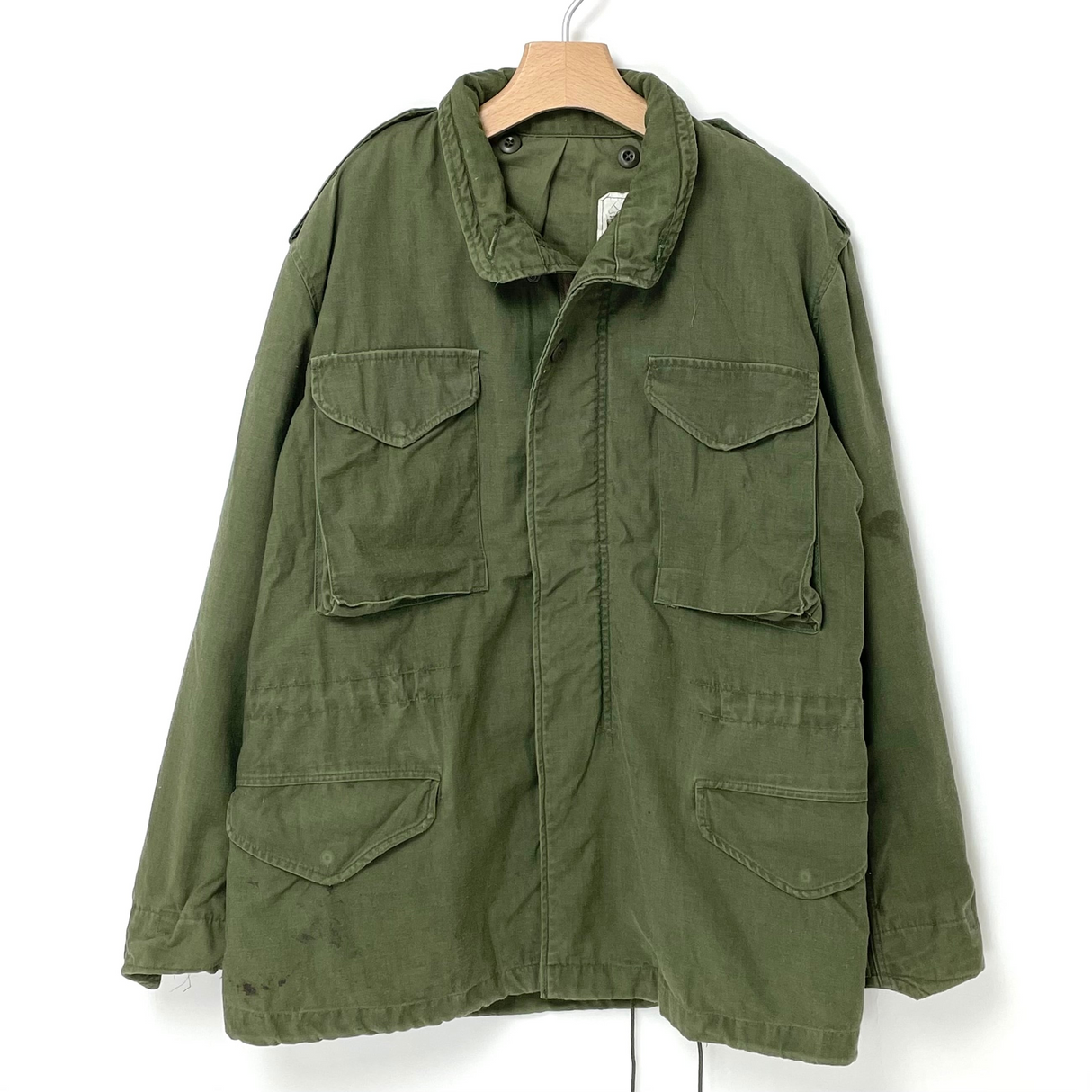 81年製 アメリカ軍 OD M-65 フィールドジャケット 3rdモデル M/Rサイズ【FB-JK-ML0051C】