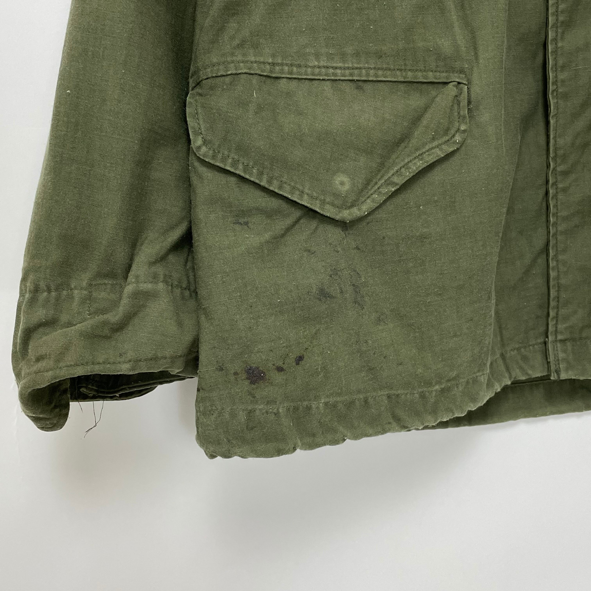 81年製 アメリカ軍 OD M-65 フィールドジャケット 3rdモデル M/Rサイズ【FB-JK-ML0051C】