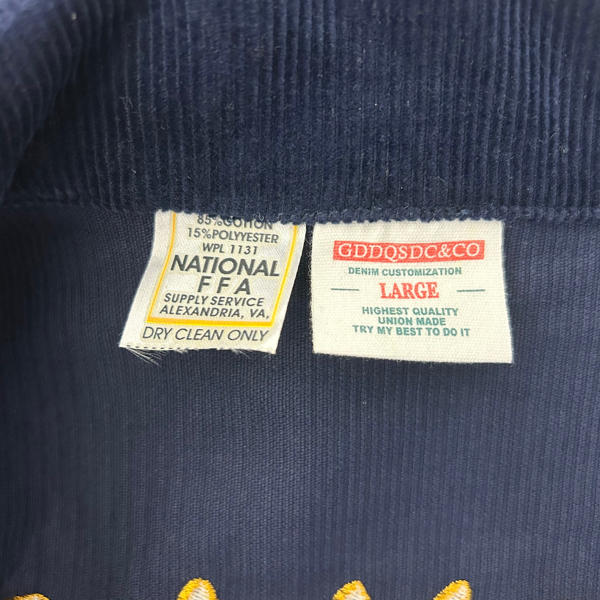 【復刻】TEXAS WICHITA FALLS RIDER ネイビー FFA コーデュロイジャケット【FB-JK-0001S】