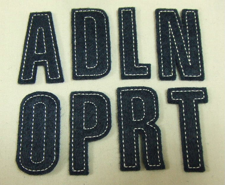 アメリカン ビンテージ アルファベット ワッペン 新品 ABC-