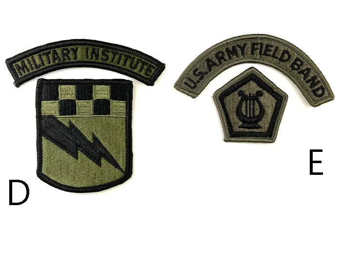 アメリカ軍 OD MILITARY INSTITUTE ワッペン 新品 INSTITUE-