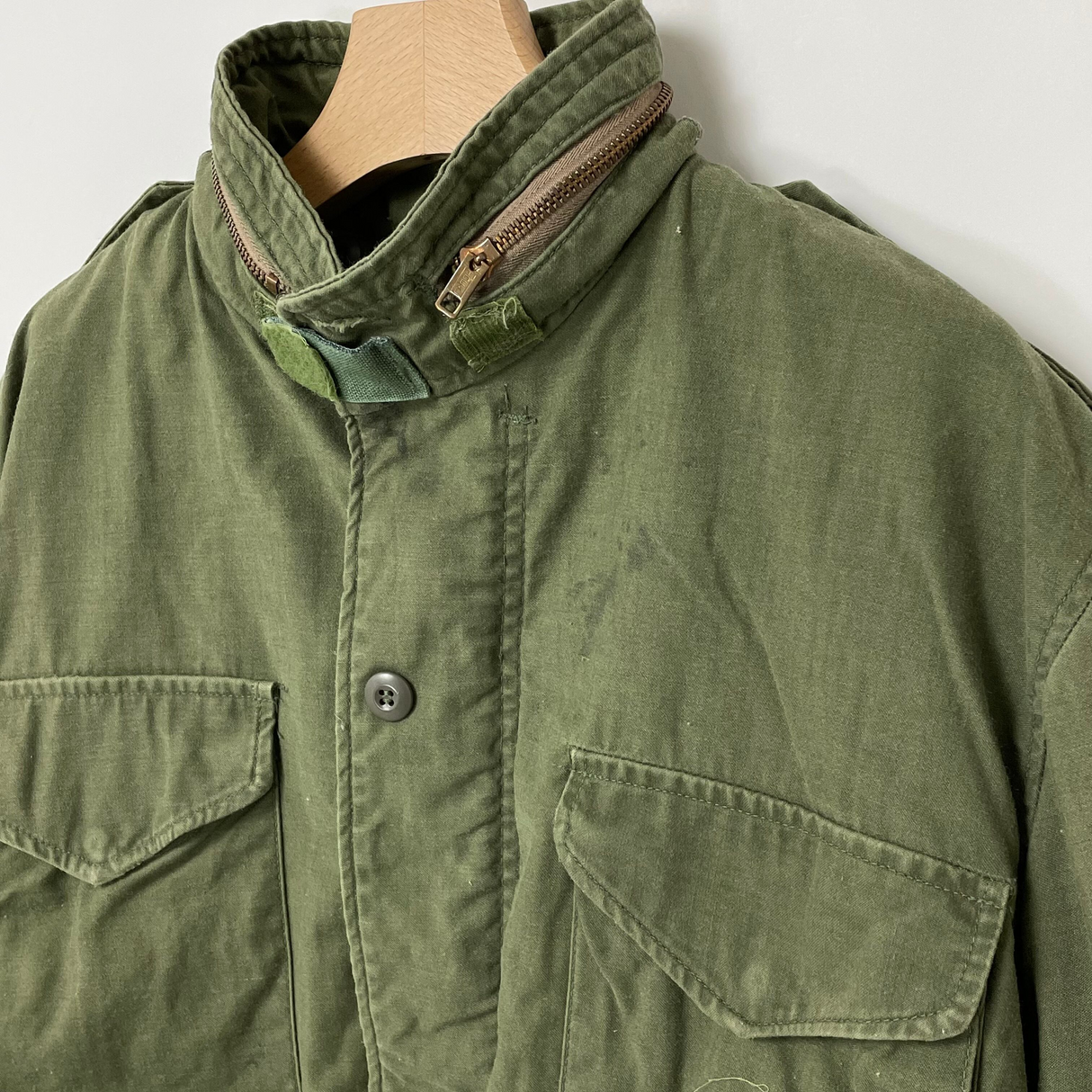 81年製 アメリカ軍 OD M-65 フィールドジャケット 3rdモデル M/Rサイズ【FB-JK-ML0051C】