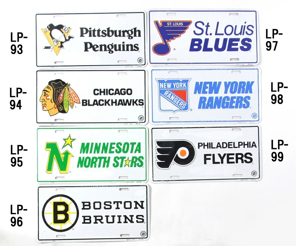 NHL アイスホッケー ビンテージ ライセンスプレート 新品 95-108-